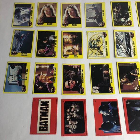 Lot of 62 1989 Topps Batman The Movie Trading & Sticker Cards - Picture 8 of 12